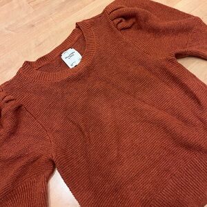 Abercrombie & Fitch Orange Crew Neck Sweater